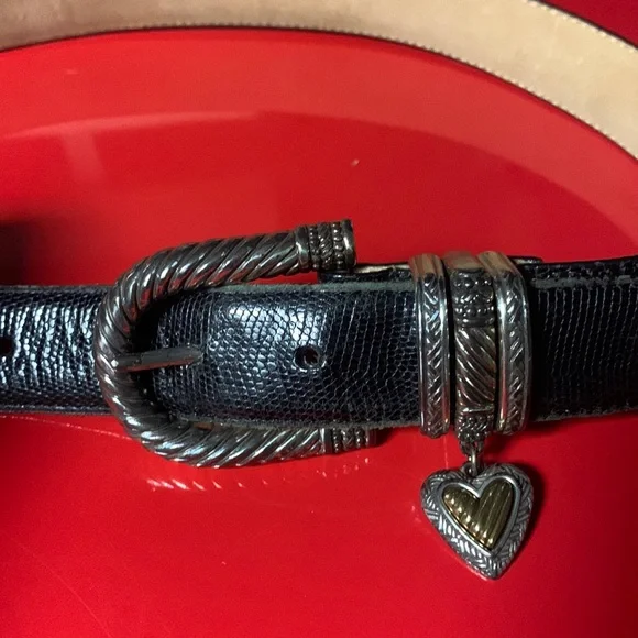 Brighton Silver Heart Belt Buckle Heart Of Silver Belt - Brighton main image 3